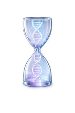 Biological age trend tracking over time in the EVA™ longevity app
